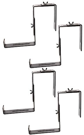 MERRYHAPY 4pièces Supports De Pot De Étagère De Jardin pour Pots Carrés Accessoires De Décoration Extérieure Et Intérieure Fixation Balustrade Et Facile à Installer