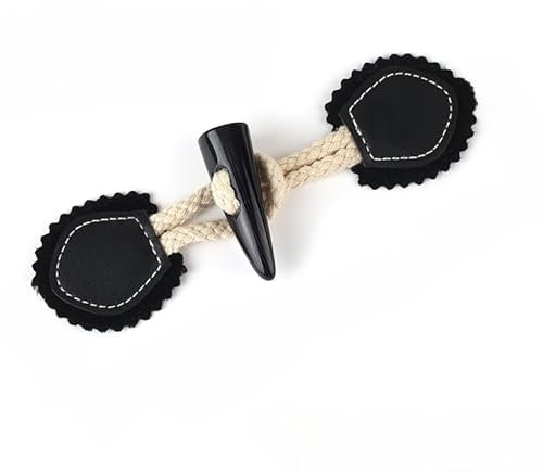 ZENZDS 13 * 3,5 cm 4/8 Paar Leder Horn Knebelverschluss Knöpfe Für Kinder Leder Knebelknopf Zum Annähen Knebelverschluss Für Mantel Windjacke