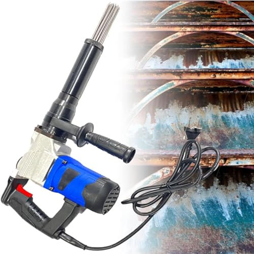YJKKZQLB Pistola desoxidante de Aguja eléctrica, 1100 W, desoxidante de Aguja eléctrico de Grado Industrial de Alta Potencia, Pistola desoxidante de Aguja de Mano, cinceles de Chorro eléctricos
