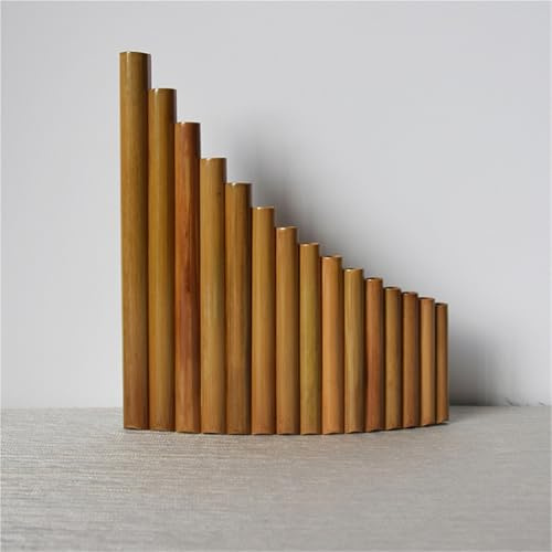 Panflöte Traditionelles Nationales Musikinstrument 18-Röhren-F-gestimmte Bitter-Bambus-Panflöte Mit Lackierter Oberfläche(G,L)
