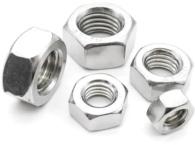 Nyloc Sicherungsmutter, M1 M1,2 M1,4 M1,6 M2 M2,5 M3 M3,5 M4 M5 M6 M8 M10 M12 M16 M20 M24 DIN934 304 Edelstahl Sechskant-Sechskantmutter(M2.5)