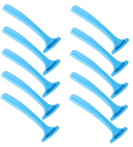 HONMEET Raspadores de Pies Herramienta Portátil de Plástico Pp y Acero Inoxidable 10 Quita Durezas y Ablanda Callos para Pedicura Profesional para Uso en Salón de Belleza y Hogar