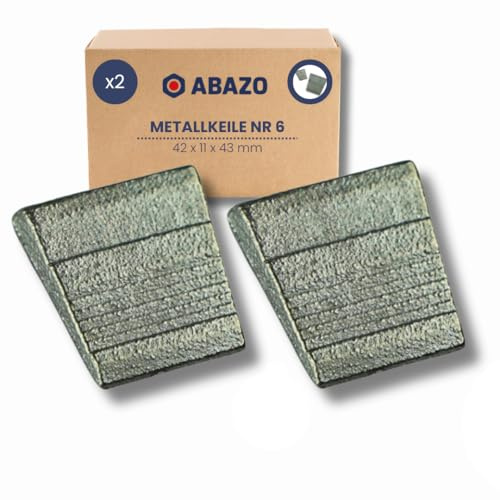 ABAZO - Set Keile für Äxte, Griff und Hämmer 2st, Holzkeile klein, Spaltkeil Holzspalter Spalhammer Spalheit fur Holz Garten - Keil nr6# 2 Stück