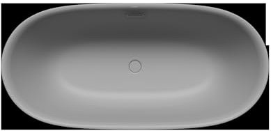 Kaldewei MEISTERSTÜCK OYO DUO Mod. 1050-4034, freistehende Badewanne, 1630x770mm, mit Überlauf, 205043530663, Farbe: cool grey 30