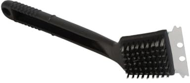 Brosse de Nettoyage Barbecue en Acier Inoxydable avec grattoir et Poils métalliques