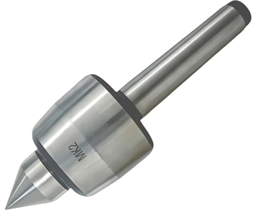 Mitlaufende Körnerspitze MK2 Mitlaufende Zentrierspitze 60 Grad Reitstock | Drehbank Zentrierspitze Live Center Rollkörner MK2 Kegel Spitzen Drehbank Zubehör für Maschinenkegel CNC Drehmaschine Zubehör