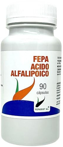 Fepa Ácido Alfalipoico R+ 250mg, 90 Cápsulas | Máxima Absorción, Potente Acción Antioxidante, Protección Celular, Apoyo al Metabolismo Energético