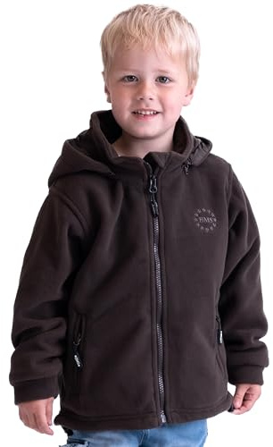 BMS Kinder Windsmoother Kids Kapuzen-Jacke Braun-152