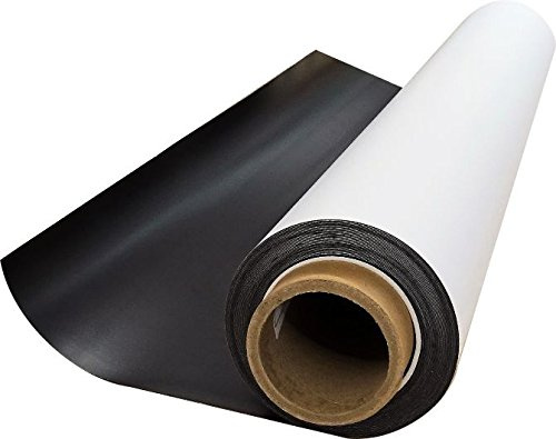 Magnet-Folie in 61 x 100 cm - magnetisch, weiß beschichtet - mag115