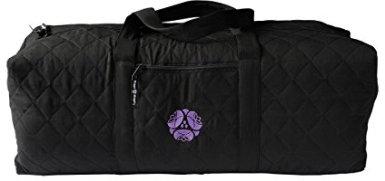 Hugger Mugger Tasche für Yogamatte, gesteppt, Schwarz