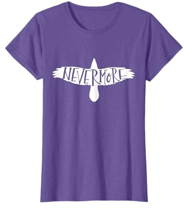Nevermore T-Shirt Crow Shirt Quoth the Raven Edgar Allan Poe T-Shirt