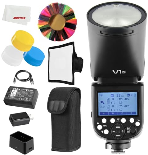 Godox V1 Flash V1C TTL 1/8000s HSS Batterie au lithium pour appareil photo Canon