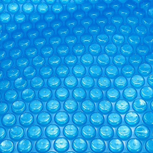 Gekufa Solar-Poolabdeckung, 16 mm, 2,1 x 2,1 m, Schwimmende Blasen-Isolierung, Blau