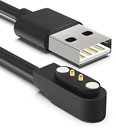 Bicmice Chargeur de montre intelligente pour VeryFitPro Letsfit Wyze YAMAY Umidigi SW023 ID205L SW021 ID205U ID205S SW025 Uwatch 3S 3 2 2S Câble de charge USB magnétique