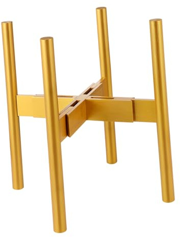 YARNOW Supporto per piante in bambù, regolabile per vasi da 22 a 30 cm. Mid , per uso ed esterno (1 pezzo)