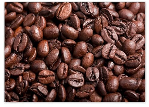 H2132 Foto-Poster, Motiv Kaffeebohnen, 70 x 50 cm