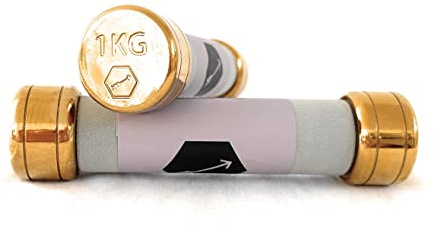 KAF Ausverkauf: Kausar Fit Hantel Set – Luxus Kurzhanteln [stylisches Design] | Fitness Gewichte für Krafttraining zu Hause Dumbbells 1KG | Jetzt Größe wählen...