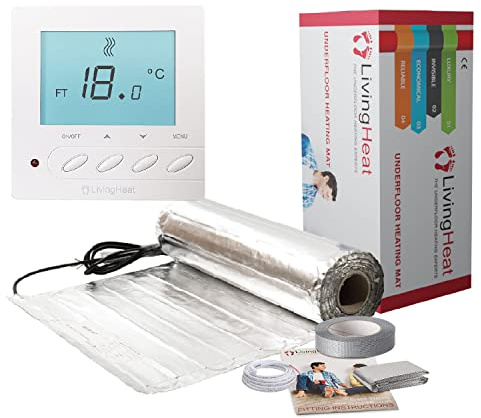 Underfloor Heating Kit for Under Laminate & Wood Floors, Electric 150w /m² with M5 Manual Thermostat, 1.5/m²