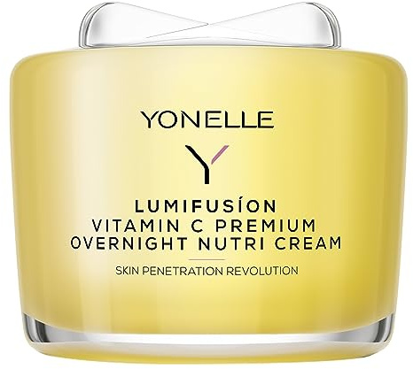 YONELLE Gesichtscreme Damen für Nacht mit Vitamin C - Skincare mit Collagen - Gesichtspflege Moisturizer Face - Feuchtigkeitscreme Gesicht - Anti Aging Creme Frauen - Nachtcreme 55 ml