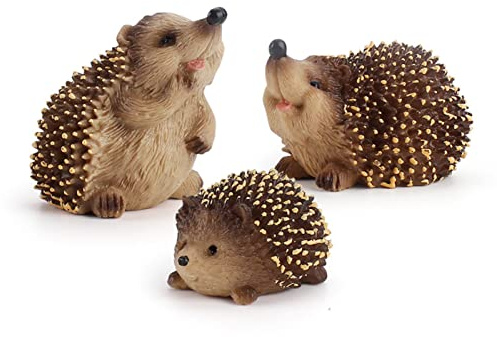 Genikeer Garten Igel Deko | Lebensechte Igel Verzierung | Gartenfiguren Igel | Garten Tierfiguren Deko Skulptur | Gartendeko Outdoor Garten Ornamente Für Garten Und Terrasse