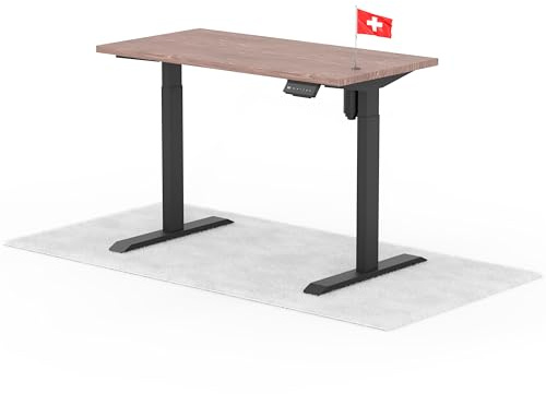 Standable ECO Höhenverstellbarer Schreibtisch 120 x 60 cm I elektrischer Office Table mit 3 Speicherstufen I Schreibtisch höheneinstellbar 70-115 cm I Büro-Tisch mit 1,8 cm Dicke