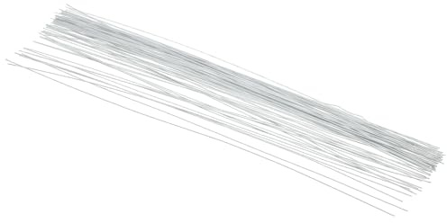 PATIKIL 80pz 24 Calibro 14 Floreale Stelo Filo Fai da Te Bianco | Carta Avvolto Ferro Artificiale Fiore Stelo, per Bouquet Stelo e Decorazione Artigianale