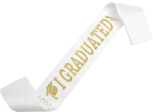 Luxshiny Graduation Sash Klassische Abschlussfeier-schärpe Für Absolventen Elegante Dekoration Für Schulabschluss Und Feiern Für Fotos Und Erinnerungen Einfach Anzubringen Entfernen