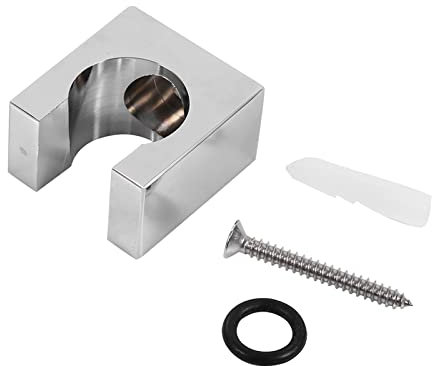 WPKD BLUEIY Universale Supporto Soffione Doccia,Supporto per Soffione Docci Muro,Fisso in Rame Staffa,per Barra per Saliscendi(32x32x20mm,100g)