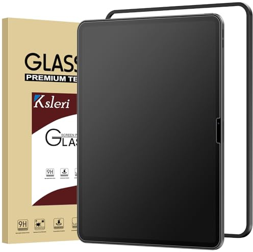 Ksleri Matte Schutzfolie für iPad Air 13 Zoll M4/M3/M2 (8./7./6. Gen.) | 9H Panzer Matt Glas Matte Displayschutz Folie, Anti Reflex & Anti-Fingerabdruck, Blendschutz, Einfache Installationshilfe