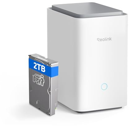 Reolink Home Hub Pro mit 2TB HDD für Überwachungskamera, 2,4/5GHz Wi-Fi 6 | 8K 16MP Live-Ansicht & Wiedergabe, Verschlüsselter & Erweiterbar lokaler Speicher Ohne Gebühr, Zentralisierte Steuerung