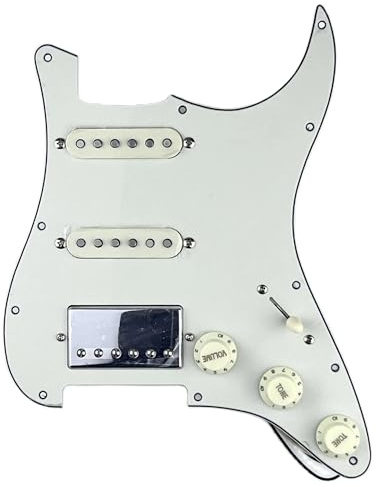 Loaded Pickguard Tonabnehmer Set Für HSS Dual Coil Gitarre Pickup Alnico Grau Basis Last Pickup Elektrische Gitarre Schlagbrett Pickup
