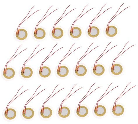 UPKOCH 20stücke Piezo-scheiben Vorverdrahtet Signalgeber für Instrumente Piezo-trigger-summer für Musik Sensor Trigger Trommelscheibe