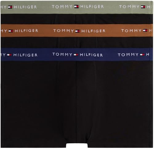 Tommy Hilfiger Men's 3P WB Trunk UM0UM02763 - Calzoncillos para Hombre, Color Amarillo, Talla XL, Amarillo (PRP Nvy/Utl Sge/Hcky), XL