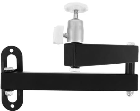 HOMSFOU 360degree Adjustable Projector Bracket Projector Mount Phone Holder for Bed Ceiling Mount Wall Hanging Hook