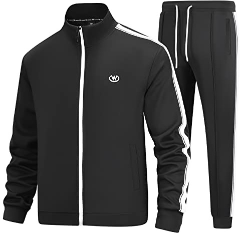 BASICDOT Trainingsanzug Herren Set Jogginganzug Herren Sportanzug Langarm Freizeitanzug Männer Tracksuit