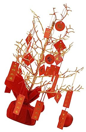 Mobestech 1stück Geldbaum Dekoration Tischornament Für Neujahr Frühlingsfest Und Bürodekoration Künstlicher Glücksbaum Als Fotodeko Und