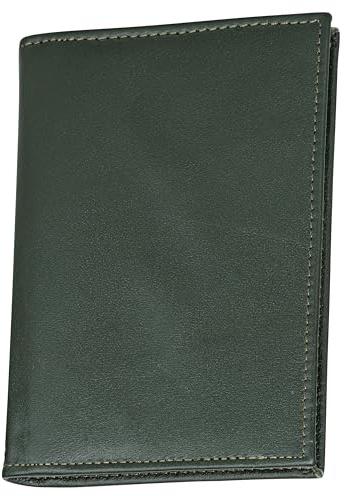 K & S Ausweisetui Ausweismappe Führerschein Jagdschein WBK Bootsschein Hülle Etui Mappe aus Leder, Grün