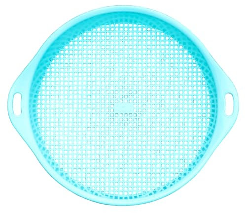 DAGLLGEW Setaccio del Suolo da 0, 3 cm in Maglia di plastica setaccio di Terreno per Giardinaggio Portatile e Leggero da Giardino da 11x2 Pollici con Manico per Le Rocce Sportive del Compost