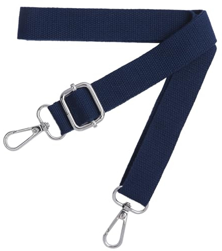 Schultergurt für Tasche, Taschengurte zum Wechseln Verstellbar Breit 2.5cm | Taschengurt Breit 2.5cm mit Silber Karabiner, Taschengurt Blau für Handtasche Crossbody