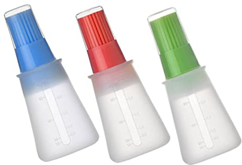 JECOMPRIS Botella al 3 Piezas Pincel de Silicona Resistente de Aceite Calor