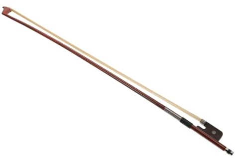 Violoncello Bogen 1/4 aus Brasilianischem Holz und Rosshaar | Braun, für Anfänger und Schüler, Komfortables Spielgefühl, Leicht Anzuwenden