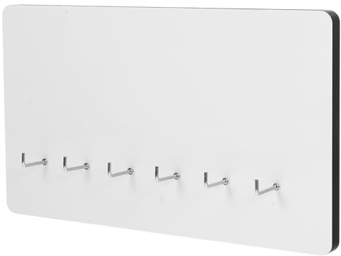 MAGICLULU Tablero Decorativo de Pared Mdf Color Claro 12 Mm con 6 Agujeros para Colgar Llaves y Ropa, Panel para Sublimación y Transferencia de Calor, Adecuado para Organización en Hogar