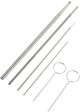 GATHINESS Sonda de Acero Inoxidable para Serpientes, Detector de Género Portátil para Reptiles, Herramienta Profesional para Sexado de Serpientes, Ligera y Reutilizable, Suministros de