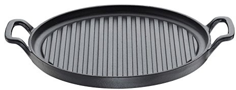 Küchenprofi Provence Grillpfanne mit 2 Griffen, 26 x 26cm, Gusseisen, Schwarz, 34, 5 x 27, 5 x 3, 5, 407591026