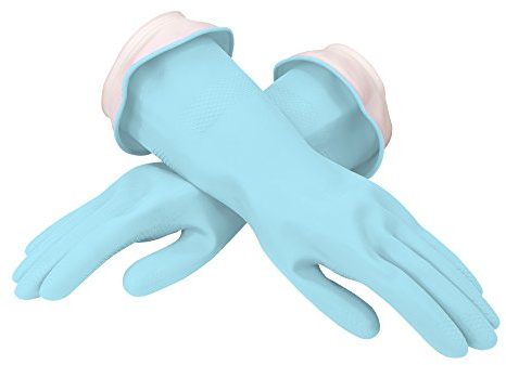 Casabella Aqua Waterblock Premium Gloves Blue, Medium