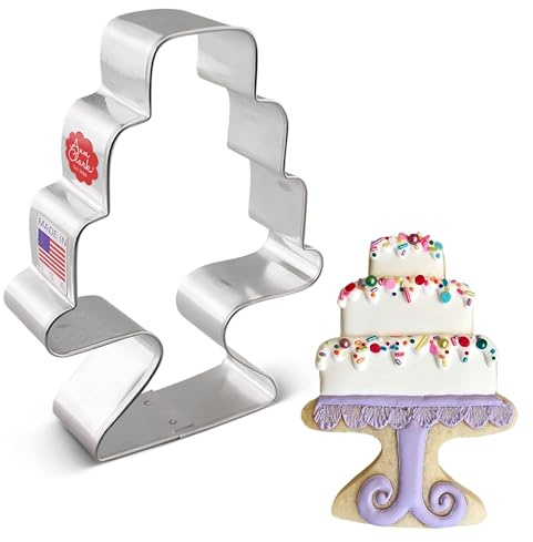 Ann Clark Cake with Stand Cookie Cutter, 11.4 cm Made in USA