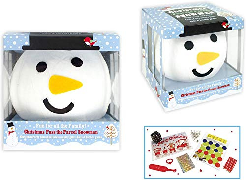 Weihnachtsspiel „Pass The Parcel Schneemann“, 8 Preise