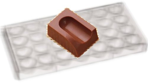 Martellato MA1603 24 Part Polycarbonate Praline Mould, 32 x 23 x 13 mm, Transparent