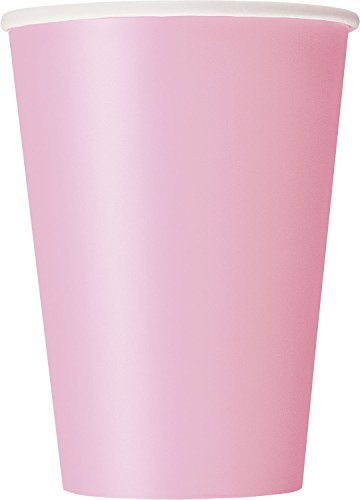 Unique Party - 30884 - Paquet de 10 Gobelets en Carton - 335 ml - Rose Pastel