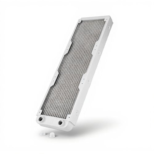 Richer-R Watercooling Heizkörper, Kühlkörper aus Aluminium für PC, Weiß (240 mm/360 mm) (360 mm)